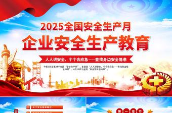 原創2025安全生產月企業安全生產培訓教育PPT課件下載