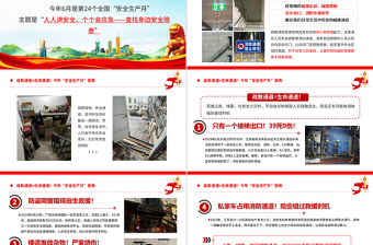 聚焦2025年安全生產(chǎn)月PPT精美風(fēng)疏散通道等于生命通道安全教育課件