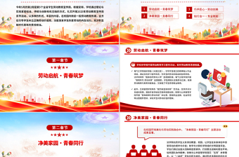 勞動(dòng)教育宣傳周PPT紅色精美美好生活勞動(dòng)創(chuàng)造主題活動(dòng)模板