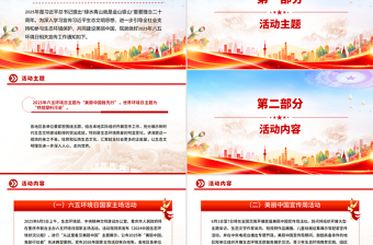 美麗中國我先行PPT2025年六五環(huán)境日宣傳工作課件