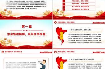學深悟透強作風實干擔當慶華誕PPT建黨104周年黨課