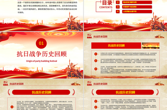 紀(jì)念中國人民抗日戰(zhàn)爭(zhēng)暨世界反法西斯戰(zhàn)爭(zhēng)勝利80周年P(guān)PT黨課