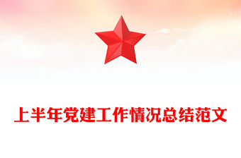 2025年上半年黨建工作情況總結(jié)PPT模板(講稿)