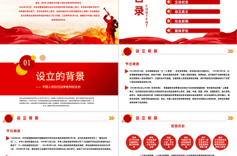 紀(jì)念抗戰(zhàn)勝利80周年P(guān)PT紅色精美風(fēng)中國人民抗日戰(zhàn)爭勝利紀(jì)念日課件模板