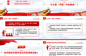 弘揚“中國—中亞精神”推動地區合作高質量發展PPT課件