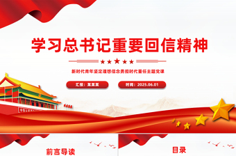 學(xué)習(xí)總書記重要回信精神PPT新時(shí)代青年輔導(dǎo)黨課