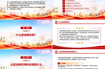 黨員干部嚴禁參與的20類違規吃喝情形PPT課件下載