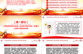 2025黨紀(jì)學(xué)習(xí)教育專題黨課PPT課件下載