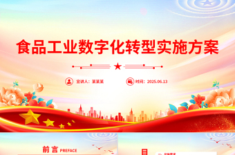 《食品工業(yè)數(shù)字化轉型實施方案》PPT課件下載
