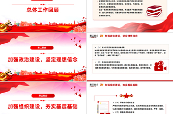 黨委（黨組）上半年黨建工作總結(jié)PPT黨建模板