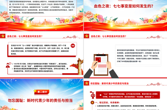 七七事變88周年P(guān)PT2025年勿忘國(guó)恥吾輩自強(qiáng)主題班會(huì)課件