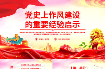 黨史上作風建設的重要經(jīng)驗啟示PPT黨課課件