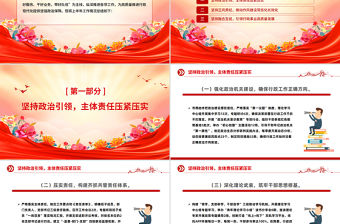 上半年全面從嚴治黨責(zé)任落實情況報告總結(jié)PPT黨建模板