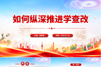 如何縱深推進(jìn)學(xué)查改PPT2025主題教育課件