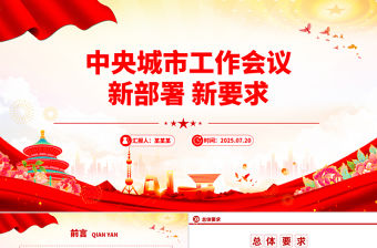 中央城市工作會(huì)議新部署新要求PPT課件