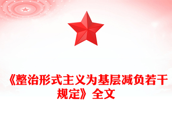 《整治形式主義為基層減負(fù)若干規(guī)定》 PPT課件(講稿)