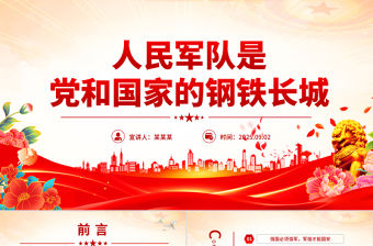 2025人民軍隊是黨和國家的鋼鐵長城PPT總書記的部分相關重要論述課件