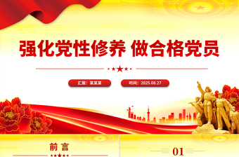 強(qiáng)化黨性修養(yǎng)做合格黨員PPT黨員思想教育黨課