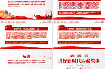 治藏穩藏興藏PPT講好新時代西藏故事黨課