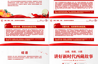 治藏穩(wěn)藏興藏PPT講好新時代西藏故事黨課