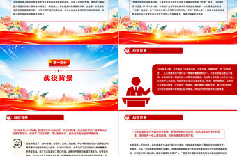 簡潔大氣百團大戰PPT弘揚偉大抗戰精神課件下載