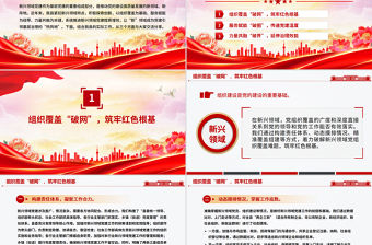 新興領域黨建工作匯報PPT模板下載