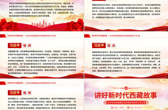 講好新時代西藏故事PPT總書記重要講話課件