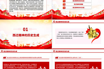 西遷精神薪火傳PPT中國共產黨人的精神譜系黨課課件