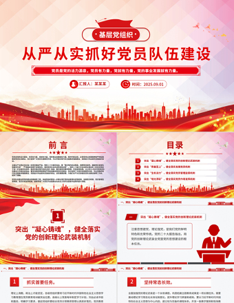 從嚴(yán)從實(shí)抓好黨員隊(duì)伍建設(shè)PPT基層黨組織黨課課件