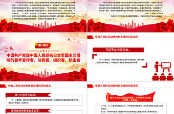 中國人民抗日戰爭勝利關鍵的歷史啟示PPT黨課課件