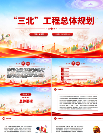 “三北”工程總體規(guī)劃PPT課件
