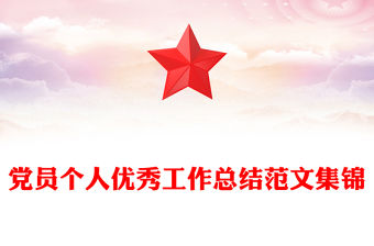 黨員個人優(yōu)秀工作總結(jié)范文集錦