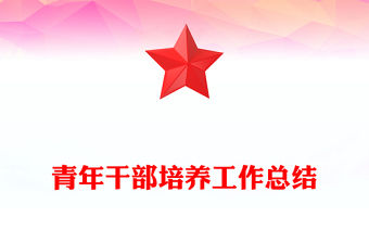 青年干部培養工作總結