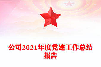 公司2021年度黨建工作總結報告
