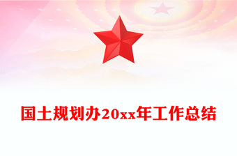 國(guó)土規(guī)劃辦20xx年工作總結(jié)