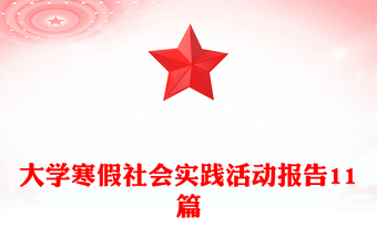 大學(xué)寒假社會(huì)實(shí)踐活動(dòng)報(bào)告11篇