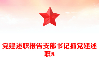 黨建述職報(bào)告支部書記抓黨建述職8