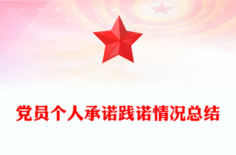 黨員個(gè)人承諾踐諾情況總結(jié)