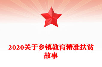 2020關于鄉鎮教育精準扶貧故事