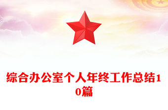 綜合辦公室個人年終工作總結10篇