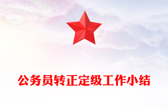 公務(wù)員轉(zhuǎn)正定級(jí)工作小結(jié)