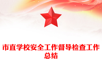 市直學(xué)校安全工作督導(dǎo)檢查工作總結(jié)