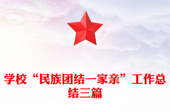 學校“民族團結一家親”工作總結三篇