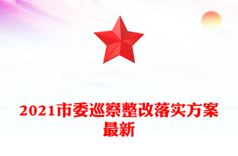 2021市委巡察整改落實(shí)方案最新