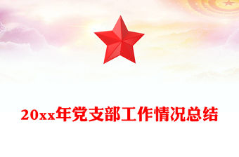 20xx年黨支部工作情況總結