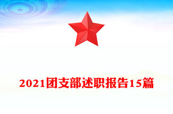 2021團(tuán)支部述職報(bào)告15篇