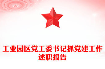 工業(yè)園區(qū)黨工委書記抓黨建工作述職報告
