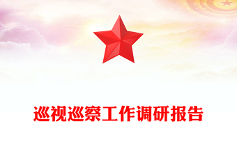 巡視巡察工作調(diào)研報(bào)告