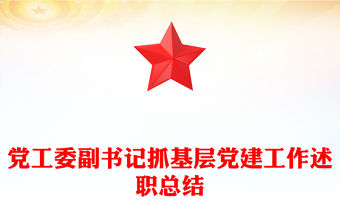 黨工委副書記抓基層黨建工作述職總結(jié)