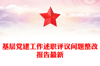 基層黨建工作述職評(píng)議問題整改報(bào)告最新